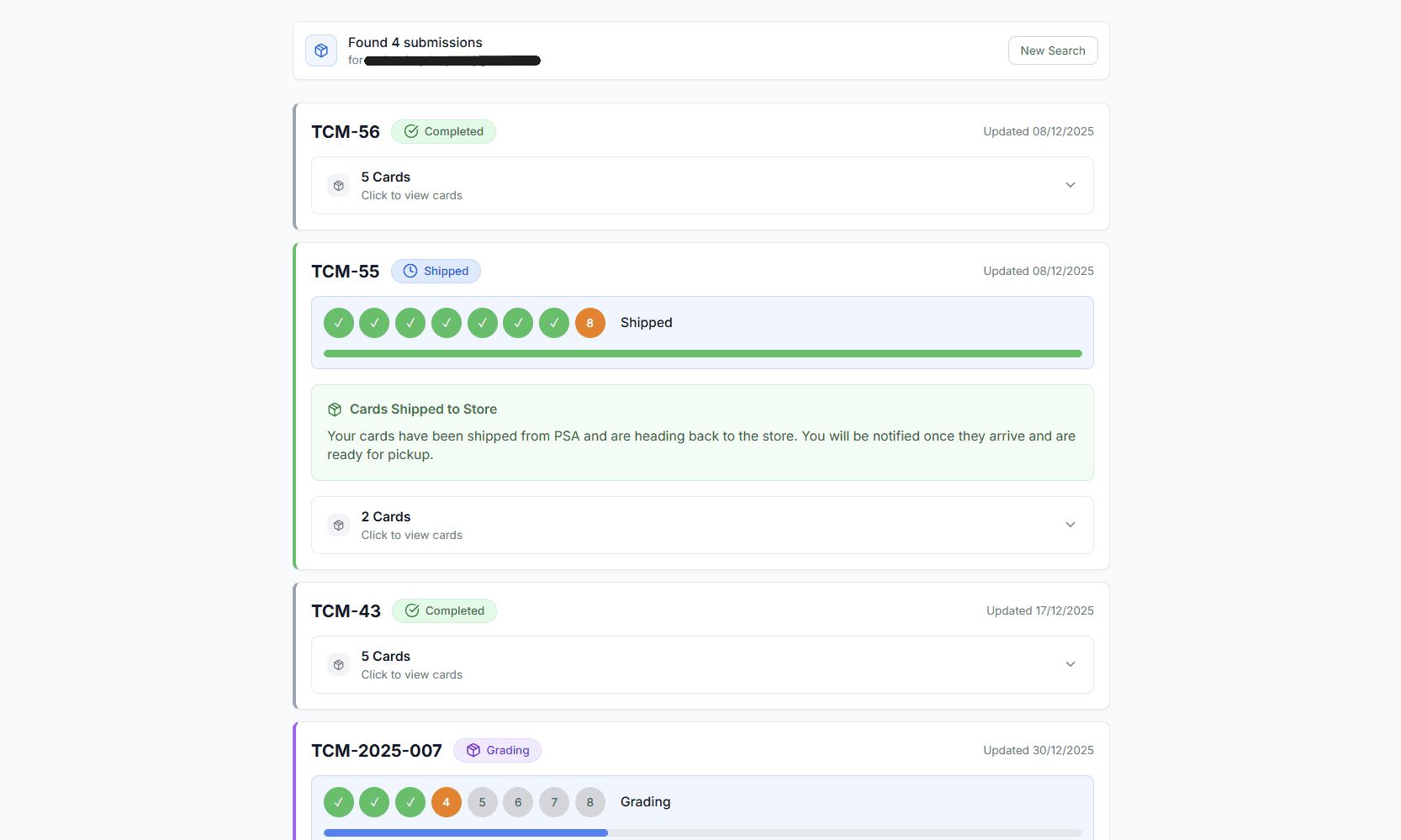 TrackMySlabs customer portal